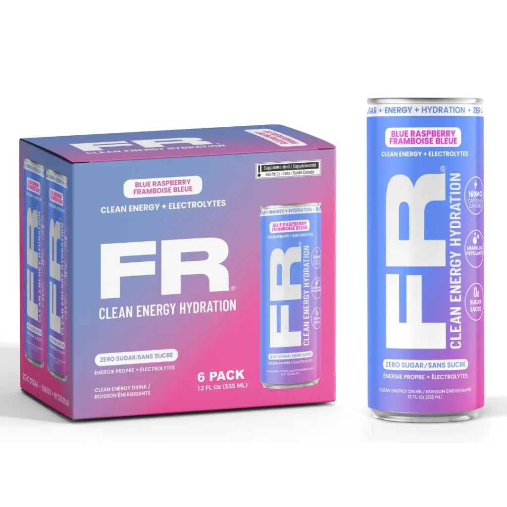FR Clean Energy Hydration (Blue Raspberry) (Case of 24)(4 x6 packs)