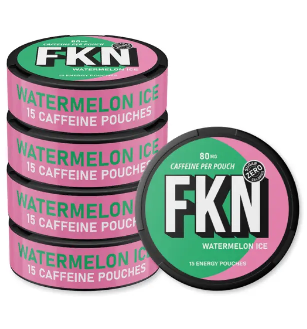 FKN Caffeine Pouches (Watermelon Ice) 80MG (Sleeve of 10)