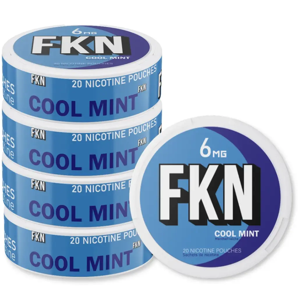 FKN Nicotine Pouches (Cool Mint) 6MG (Sleeve of 10)
