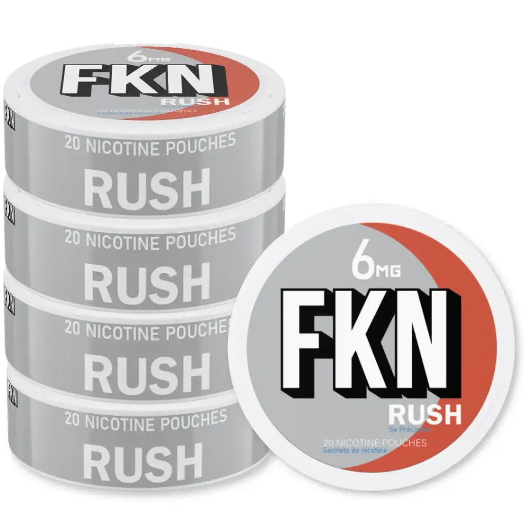 FKN Nicotine Pouches 6MG (Rush) (Sleeve of 10)